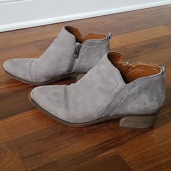Franco Sarto Shoes - Franco Sarto low gray ankle boots